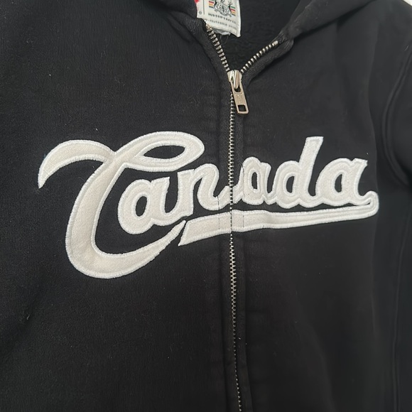 Hudson Bay x Olympics Canada Black Zip Up - Picture 5 of 7
